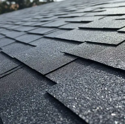 a picture of asphalt shingles