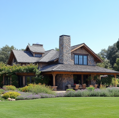 brand new residential roof vineyard