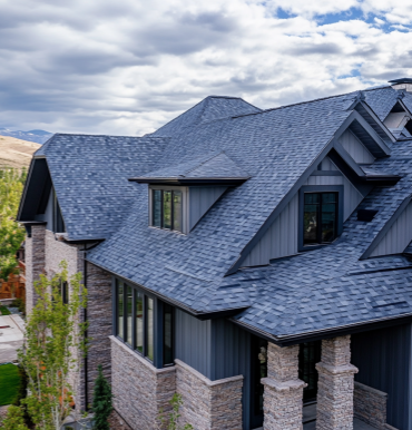 brand new residential roof sunset